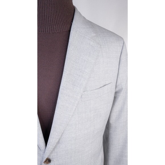 Banana Republic Vitale Barberis 21 Micron Wool 46L Sport Coat Tailored Slim EUC - Picture 4 of 15